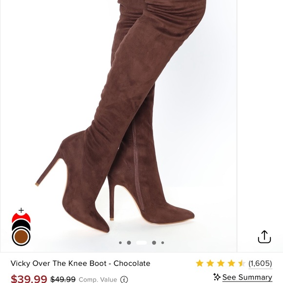 Taupe Suede Women's Boots - Picture 13 of 14